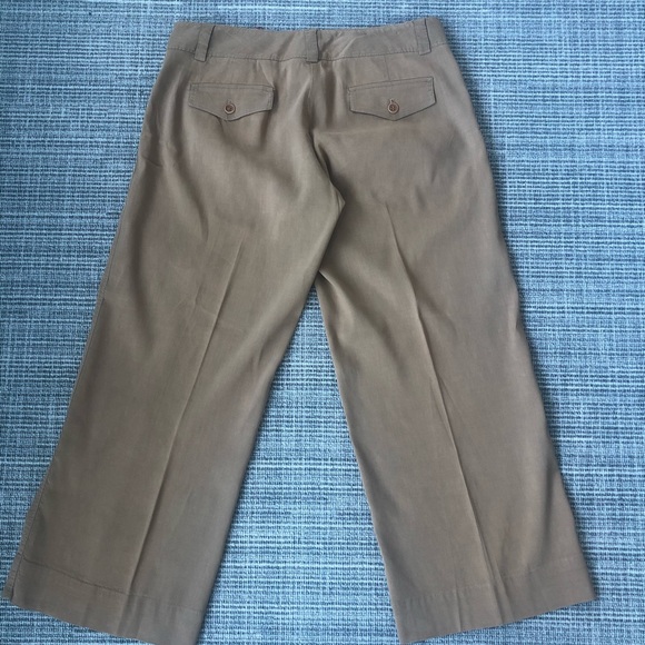 Theory Wide Leg Capri - Caramel Color - Picture 2 of 7
